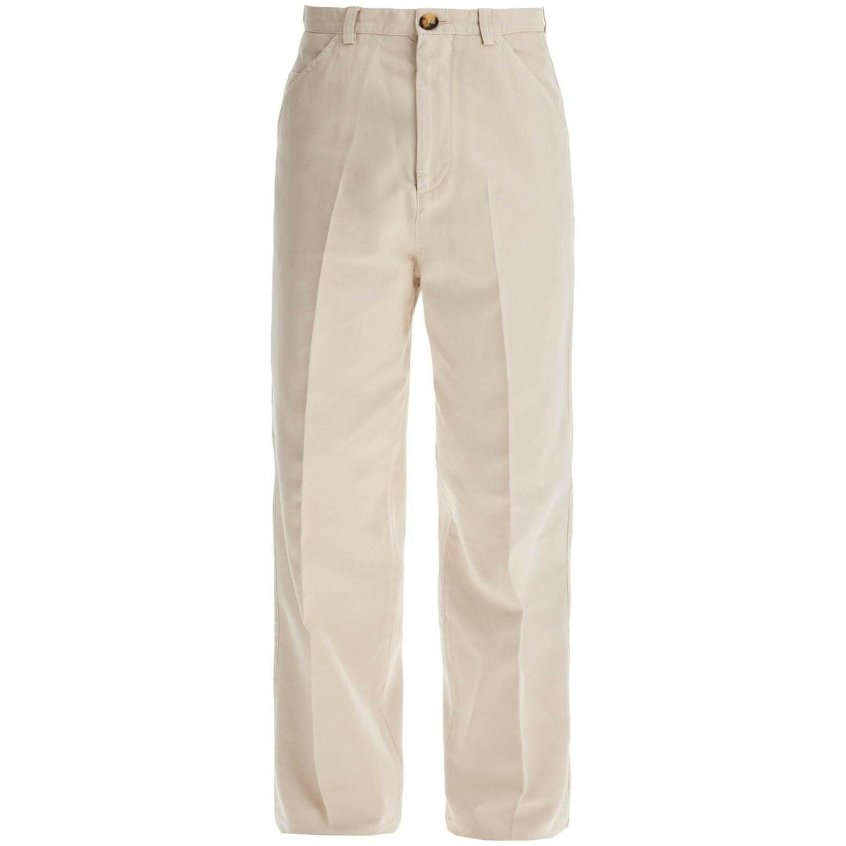 Garment-Dyed Cotton Twill Gabardine Trousers.