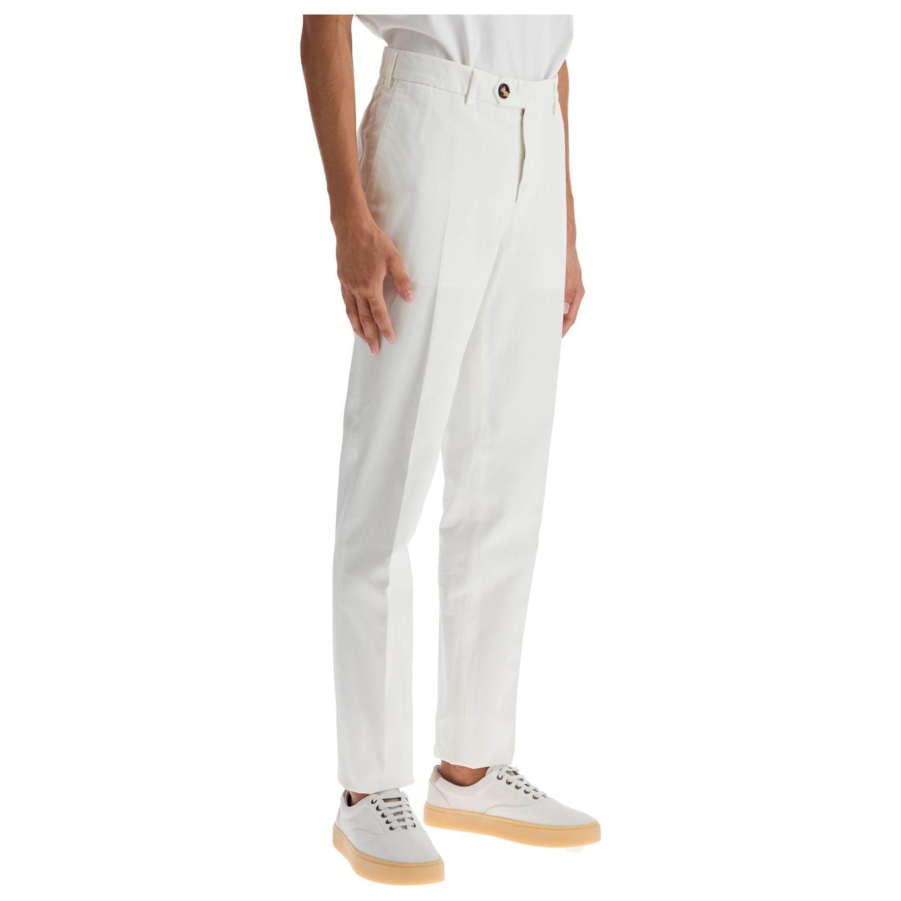 Italian Fit Gabardine Trousers For