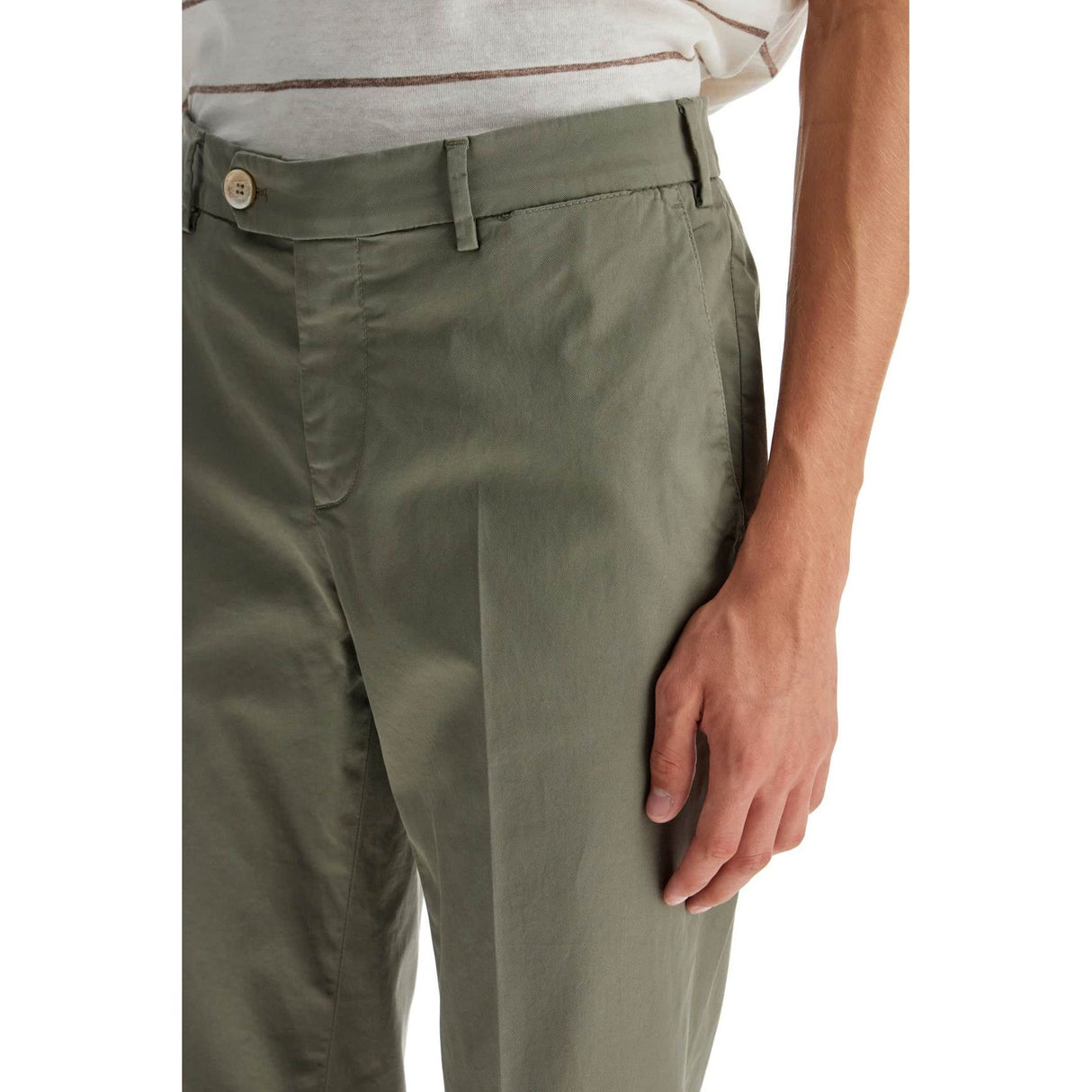 Pants In Gabardine Fabric