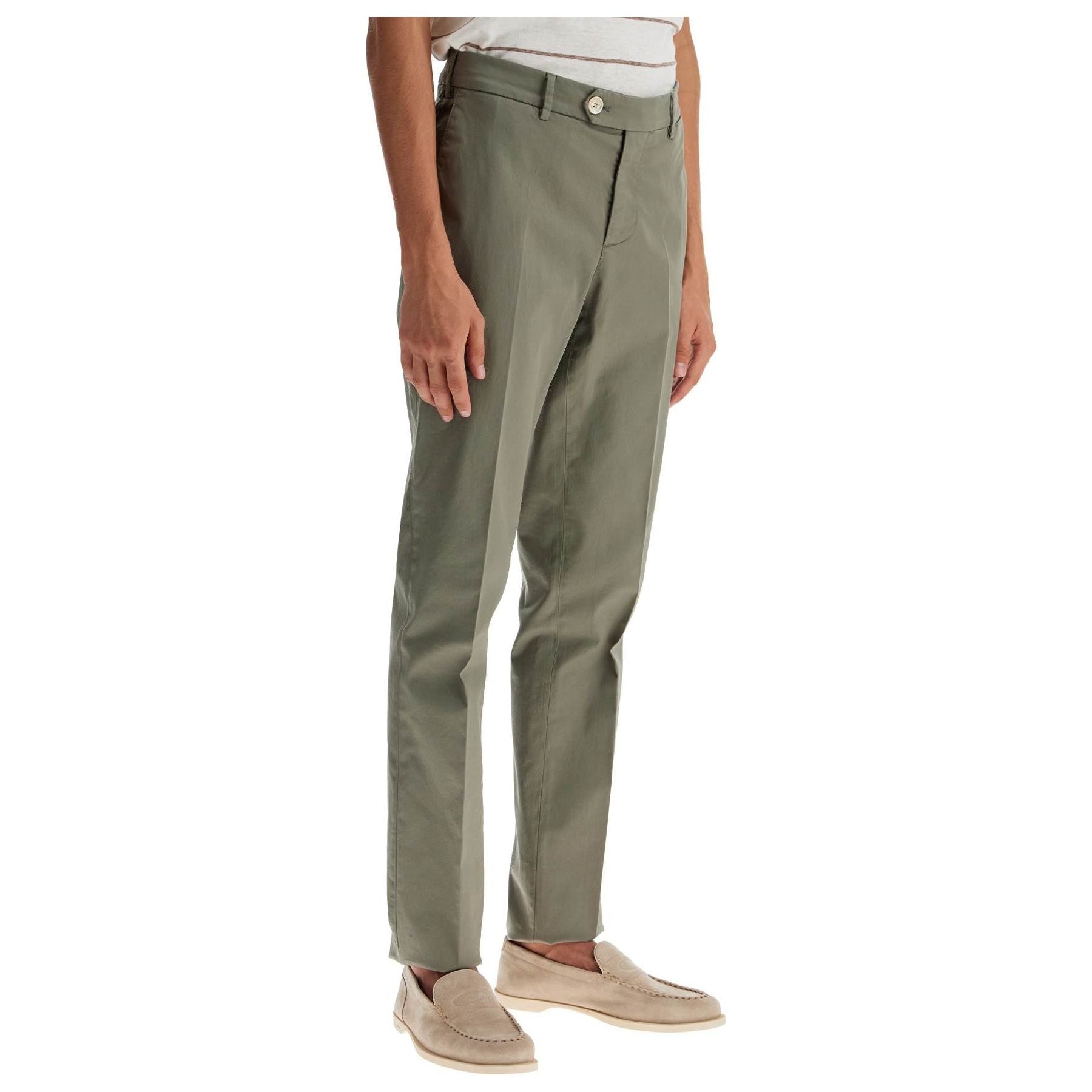 Pants In Gabardine Fabric