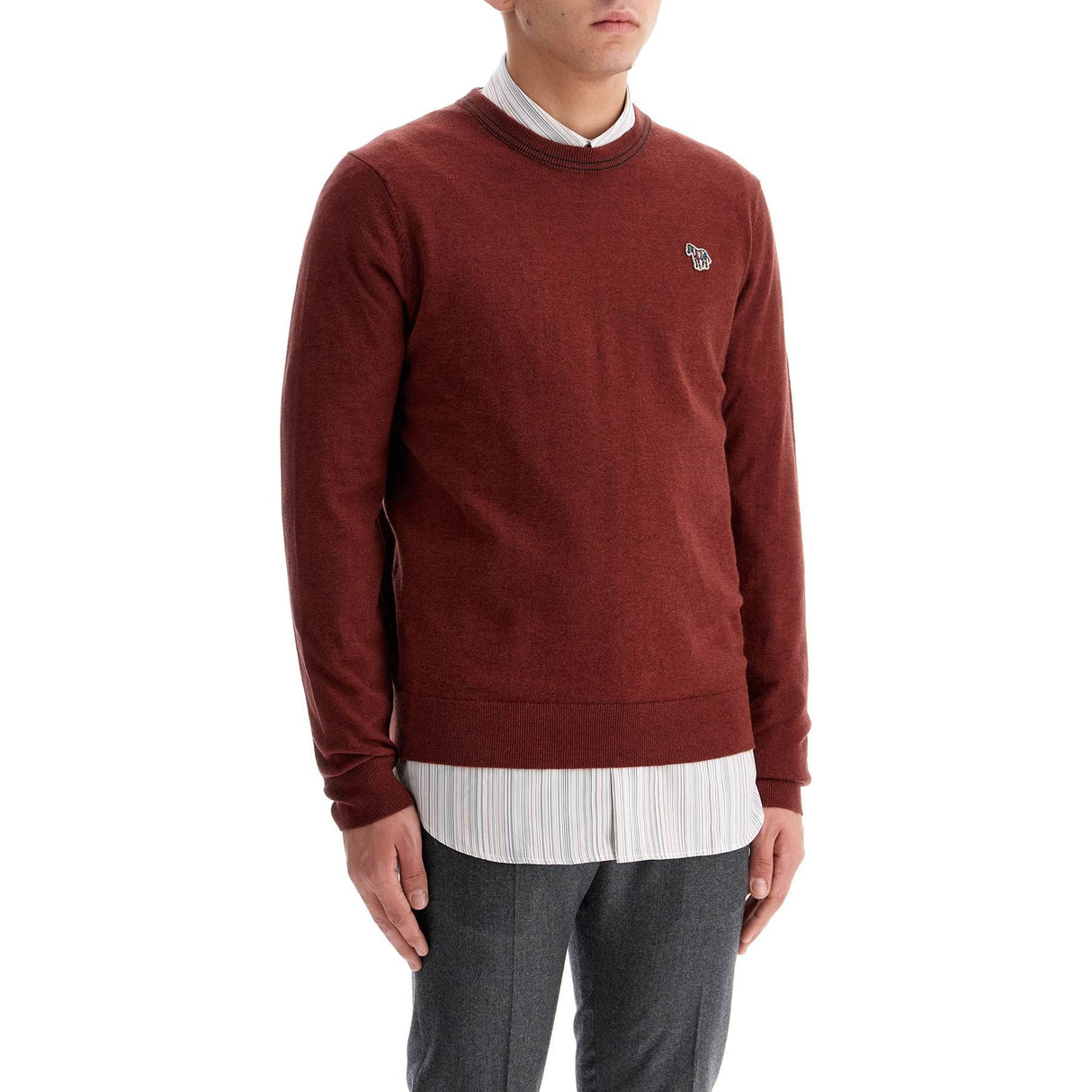 Cotton And Wool Blend Pullover Sweater