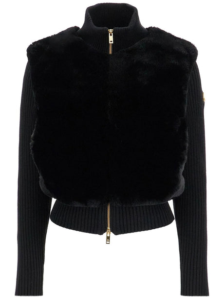 Dula Knitted Jacket With Faux Fur