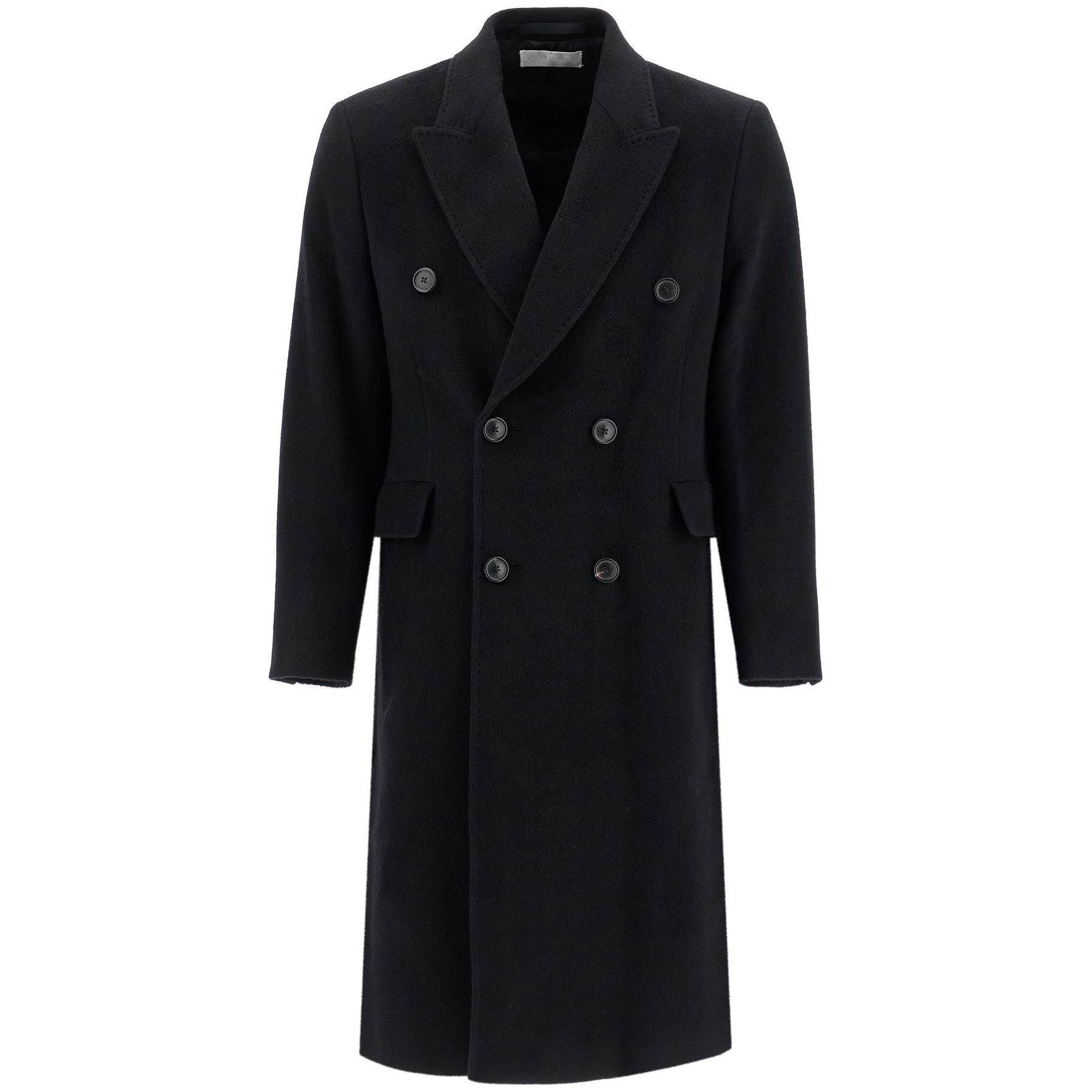 Wool Mohair Double-Breasted Coat