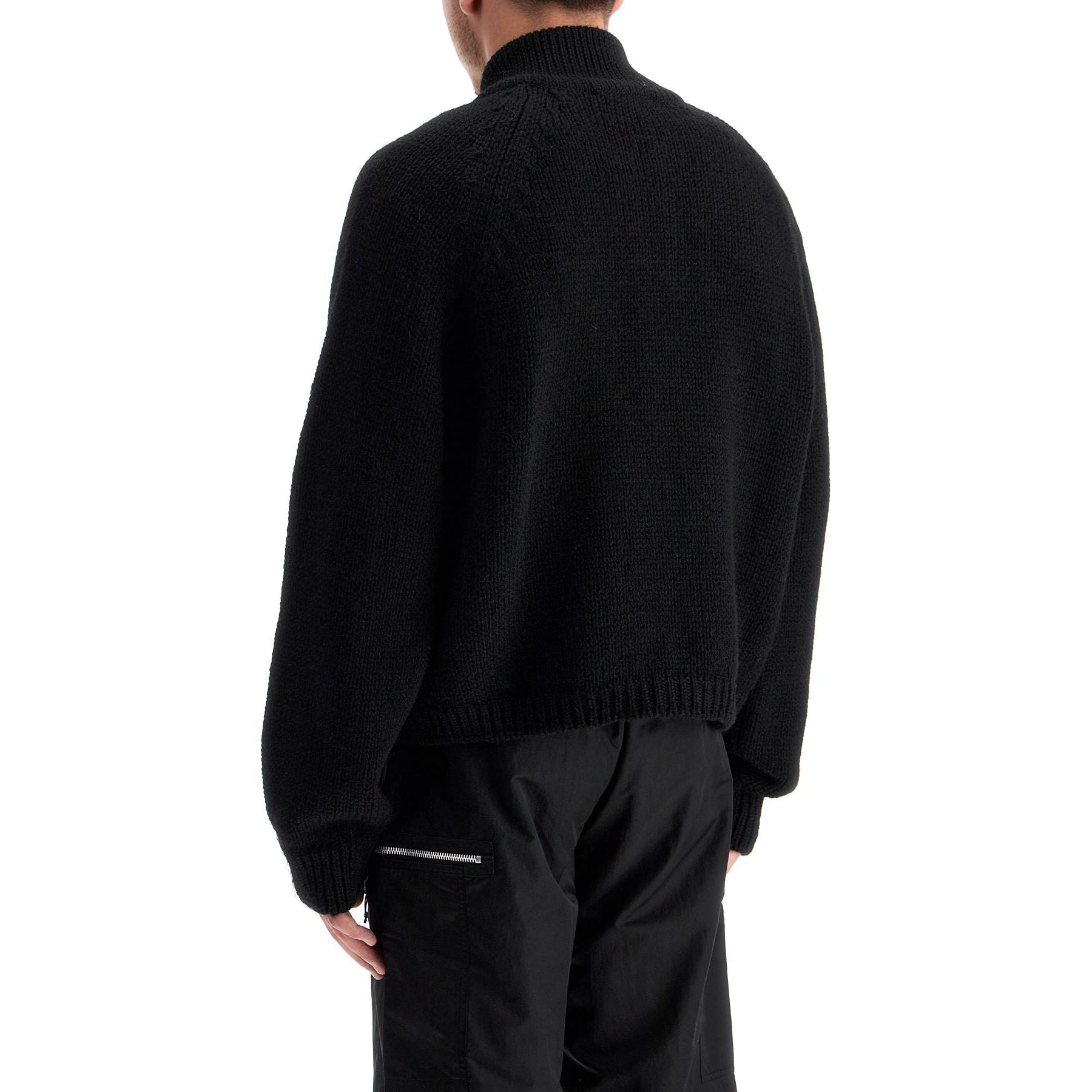 Ultra Zip Funnel Wool Cardigan