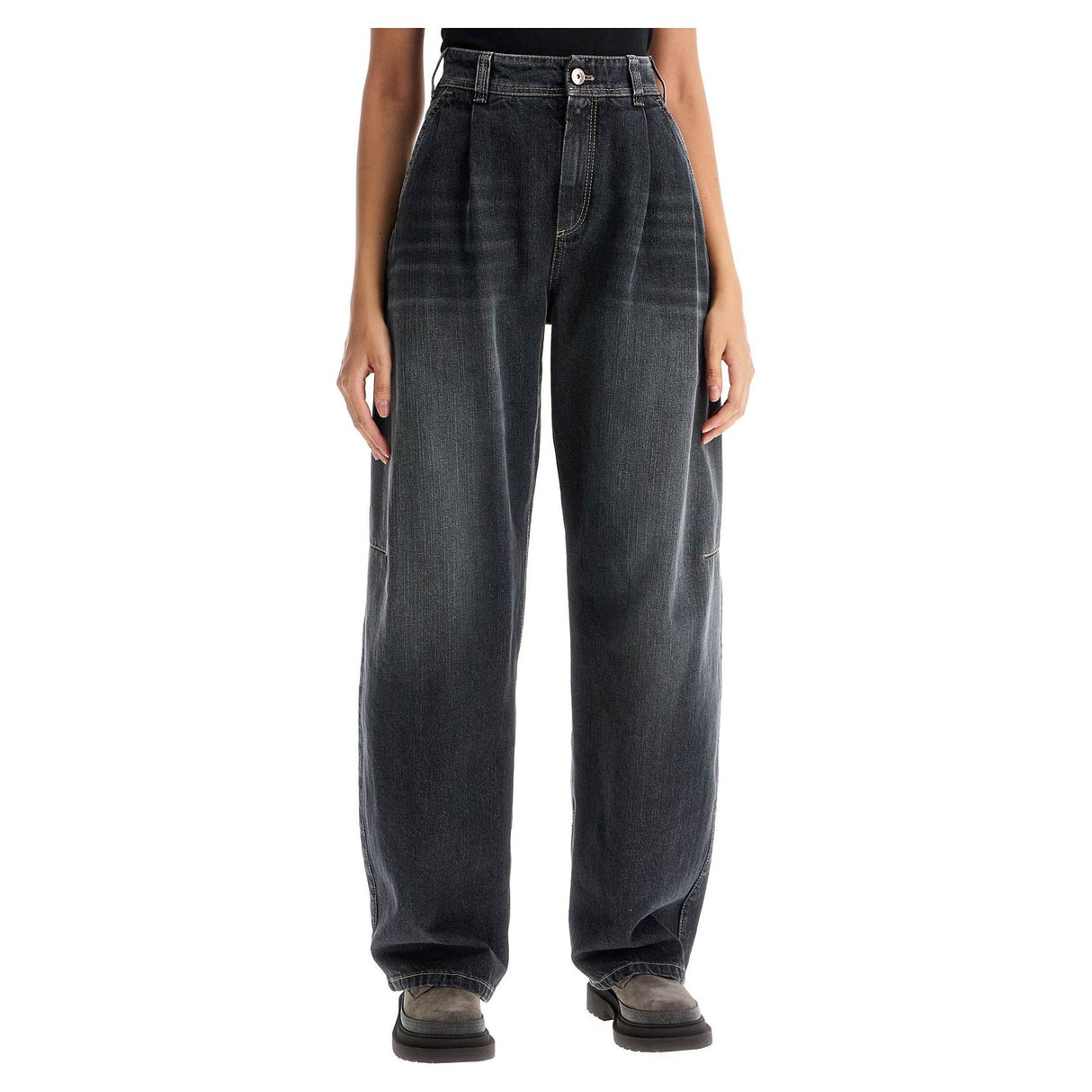 BRUNELLO CUCINELLI-Curved Leg Jeans For A -JOHN JULIA.