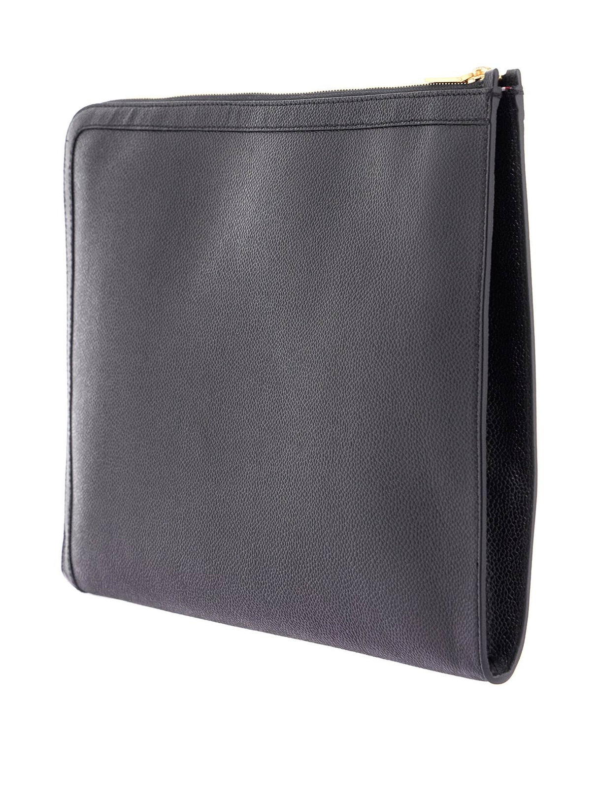 Large Leather Document Holder-Thom Browne-JOHN JULIA