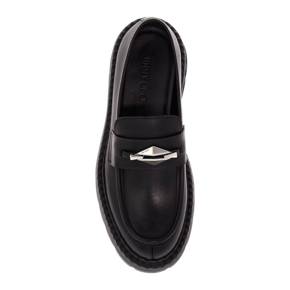 JIMMY CHOO-Leather Marlow Loafers -JOHN JULIA.