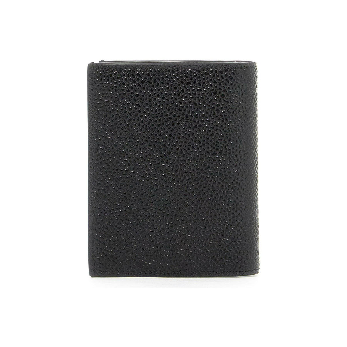 Pebble Grain Leather Double Card Holder.