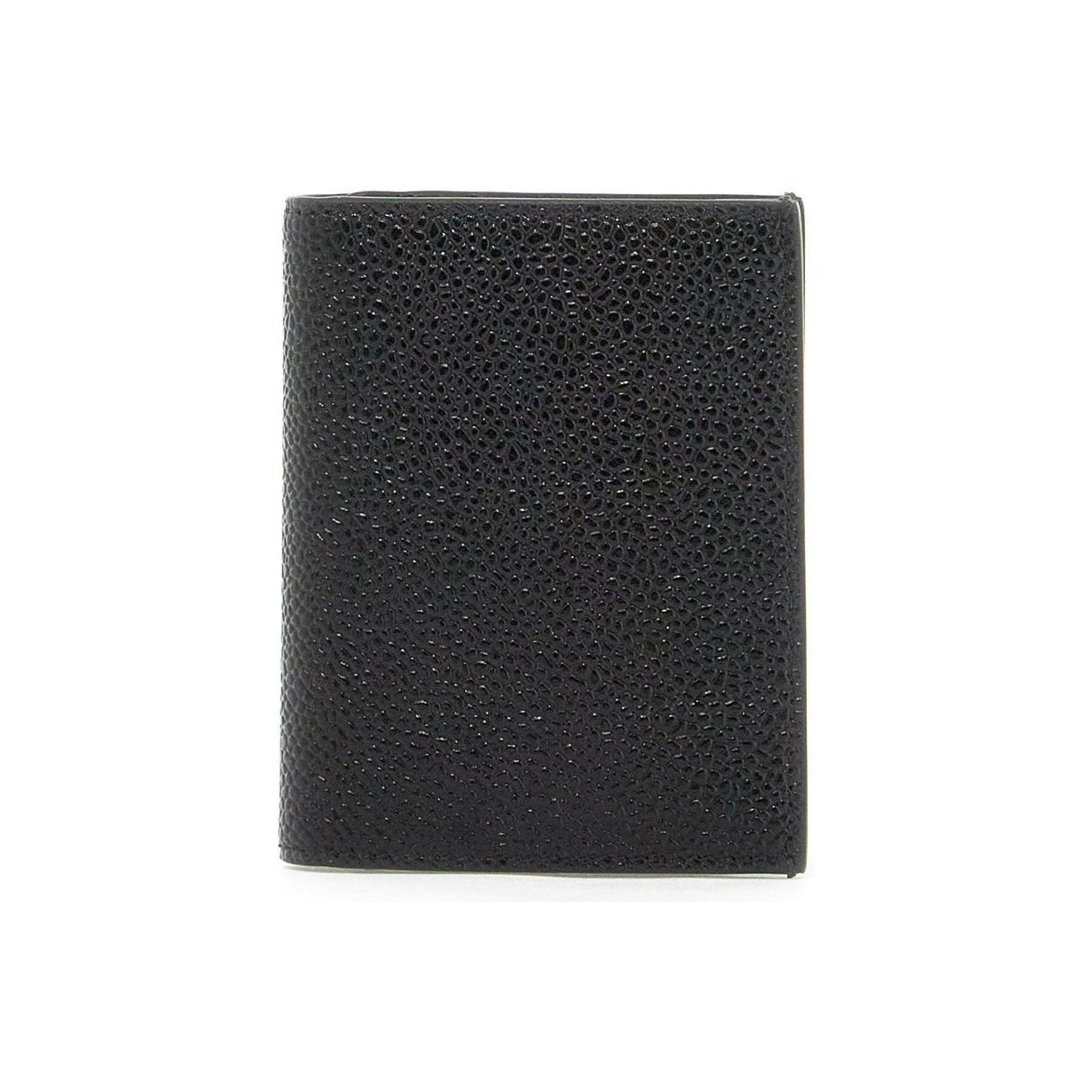 Pebble Grain Leather Double Card Holder.