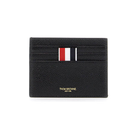 THOM BROWNE-Pebble Leather Card Holder -JOHN JULIA.