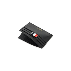 THOM BROWNE-Pebble Leather Card Holder -JOHN JULIA.