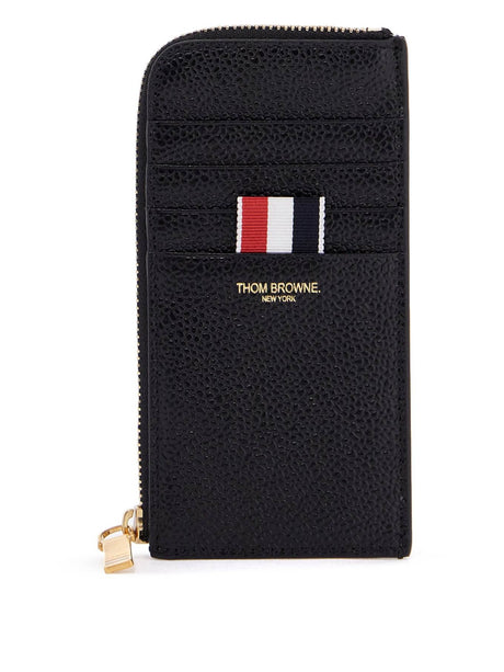 Pebble Grain Leather Cardholder-Thom Browne-JOHN JULIA