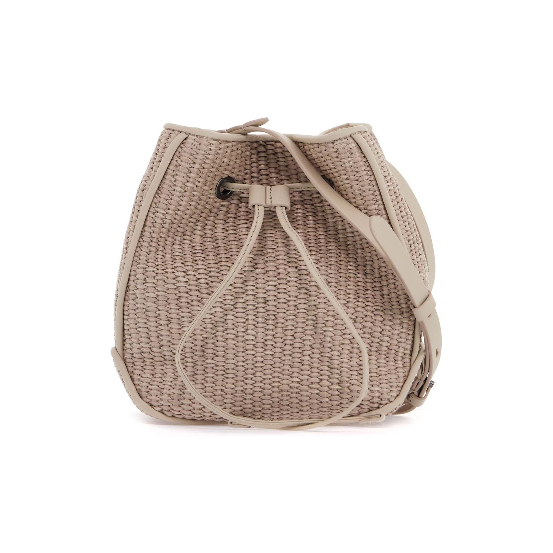 Techno Raffia Bucket Bag