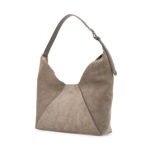 Bc Duo Suede Leather Hobo Bag With