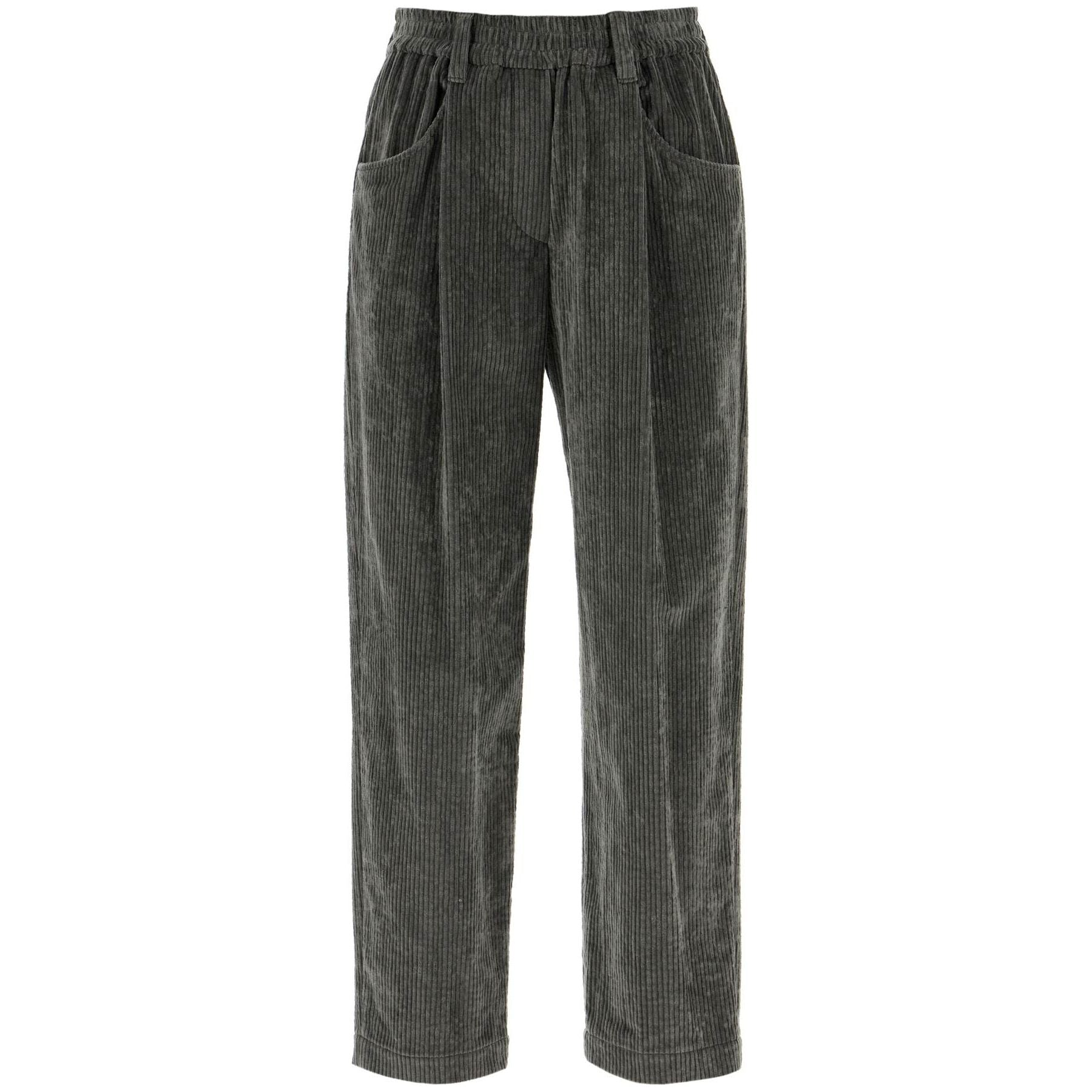 Cropped Corduroy Pants