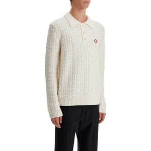 Woolen Polo-style Pullover