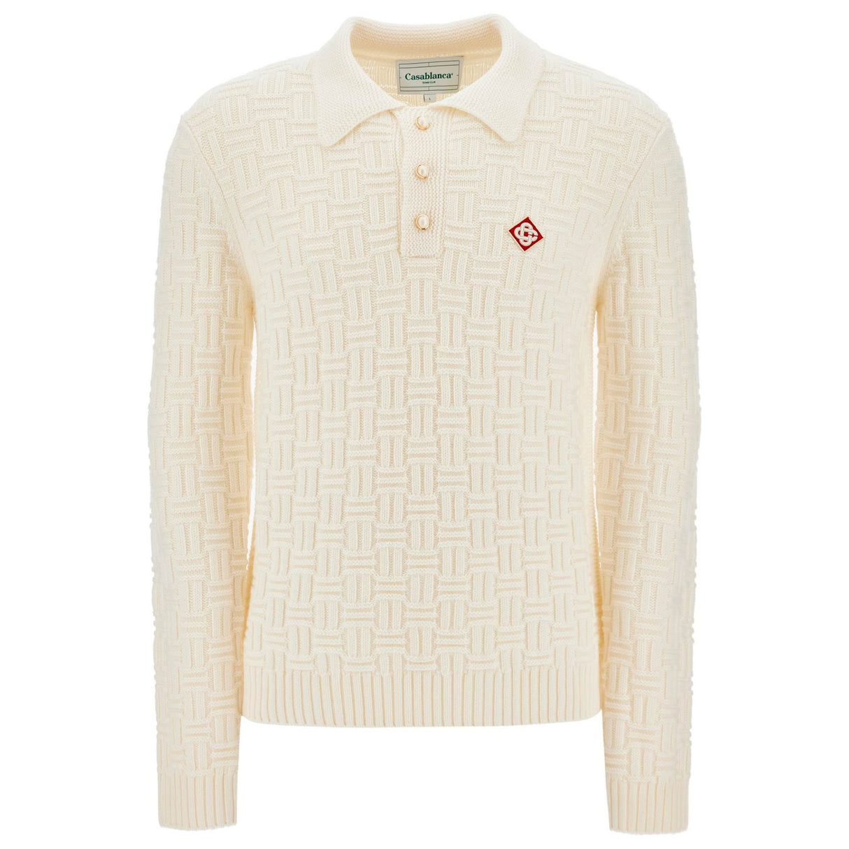 Woolen Polo-style Pullover