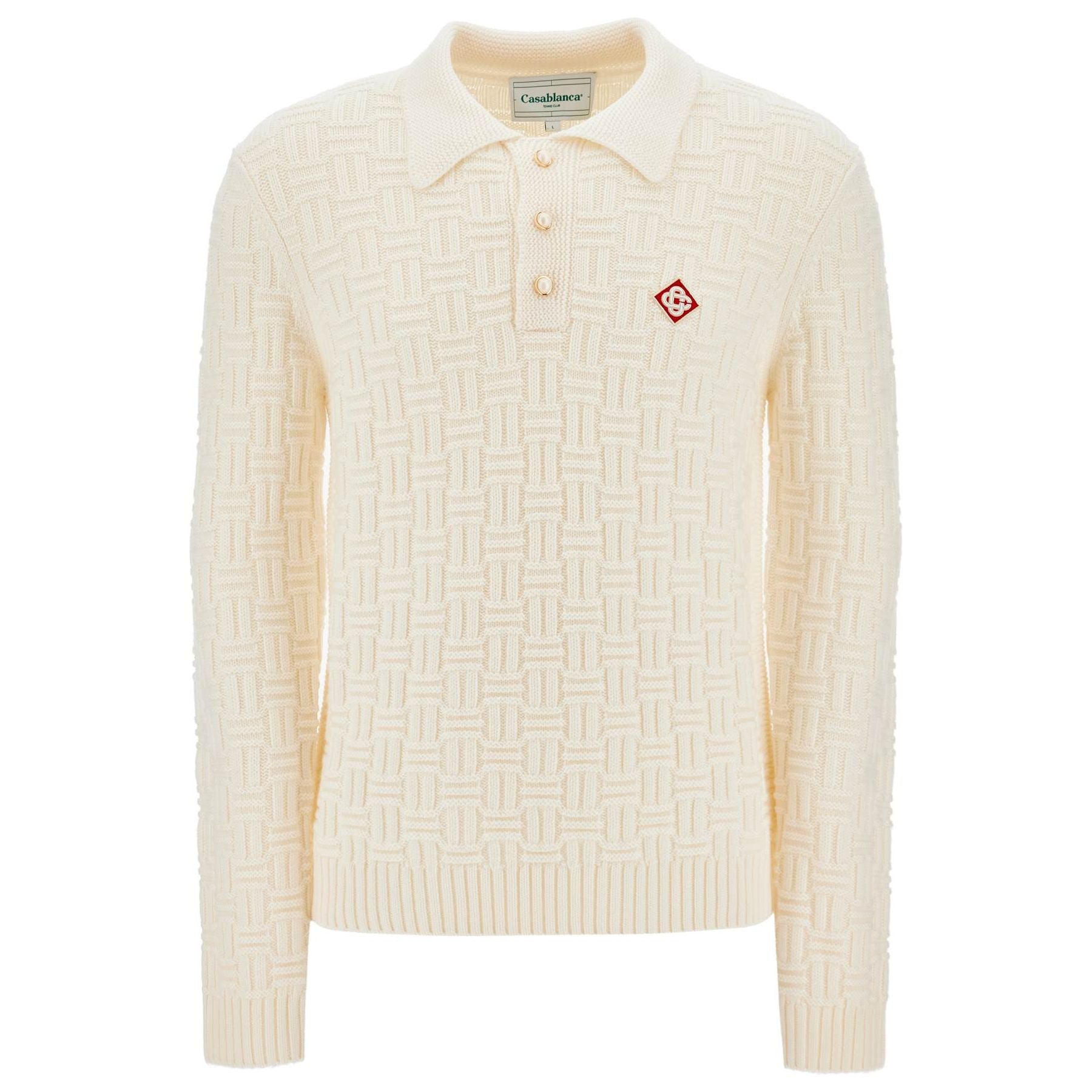 Woolen Polo-style Pullover