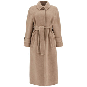 BRUNELLO CUCINELLI-Wool And Cashmere Coat With Belt. -JOHN JULIA.