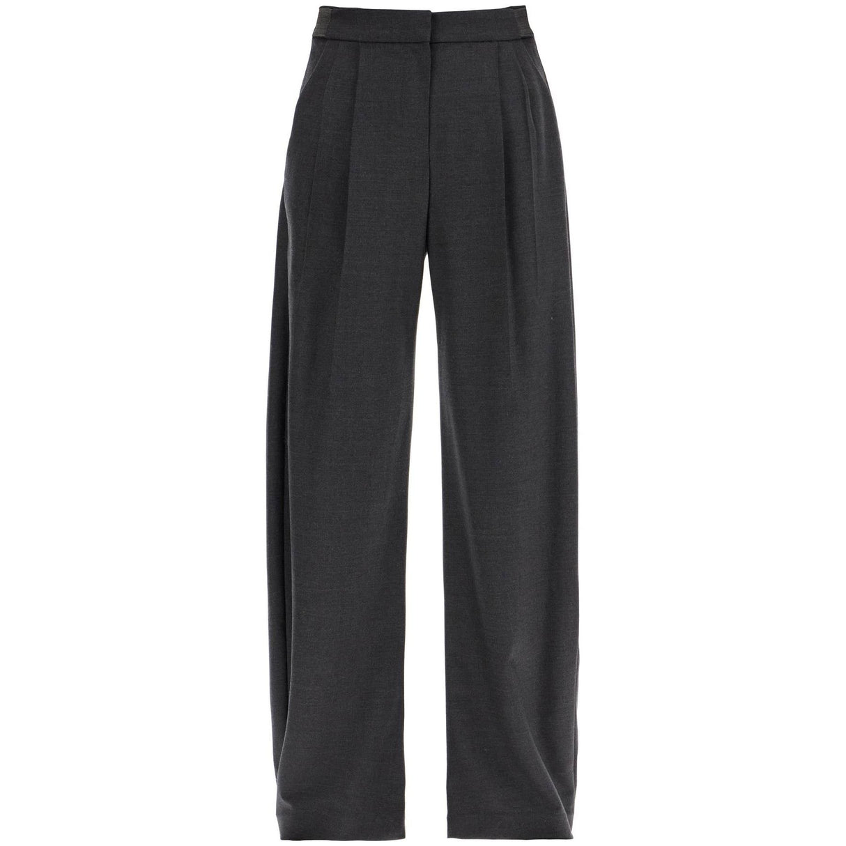 Stretch Wool Twill Tailored Trousers