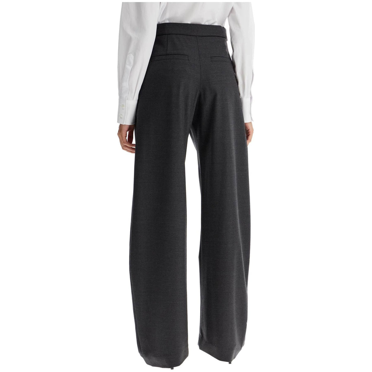 Stretch Wool Twill Tailored Trousers