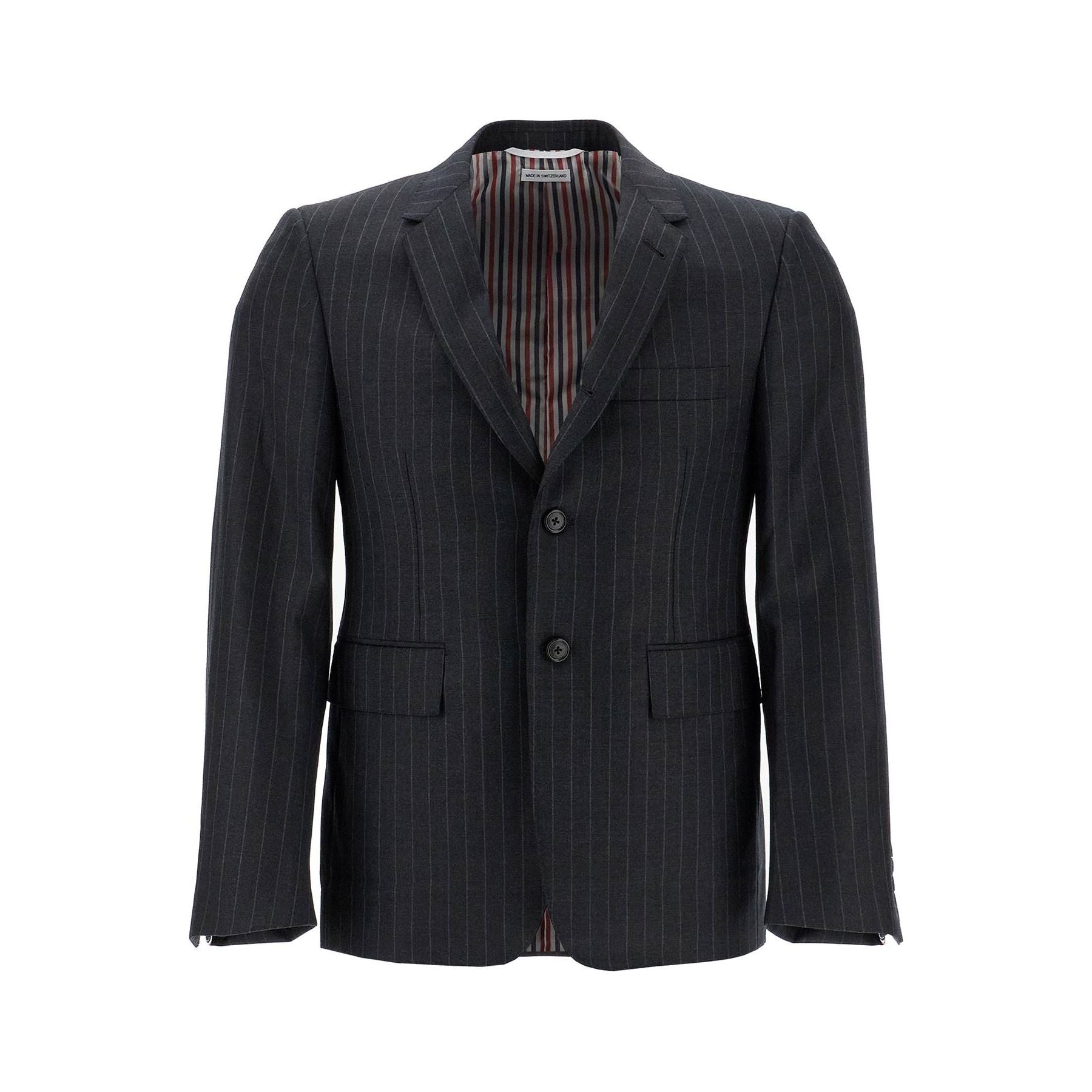 THOM BROWNE-Twill Classic Pinstriped Sport Coat -JOHN JULIA.