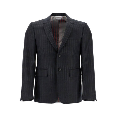 THOM BROWNE-Twill Classic Pinstriped Sport Coat-JOHN JULIA