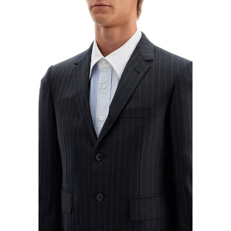 THOM BROWNE-Twill Classic Pinstriped Sport Coat -JOHN JULIA.