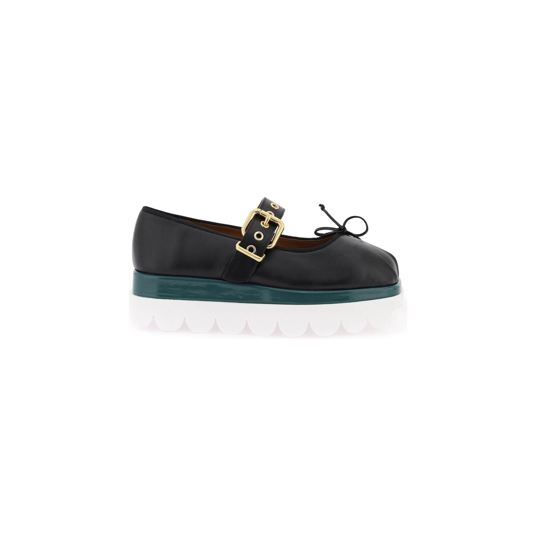 Nappa Leather Mary Jane With Notched Sole