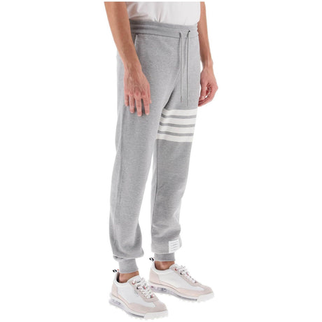 THOM BROWNE-Classic Loopback 4-Bar Sweatpants -JOHN JULIA.