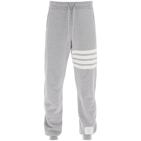 THOM BROWNE-Classic Loopback 4-Bar Sweatpants -JOHN JULIA.