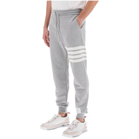 THOM BROWNE-Classic Loopback 4-Bar Sweatpants -JOHN JULIA.