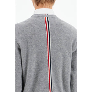 THOM BROWNE-Wool Piqué Crewneck Pullover -JOHN JULIA.