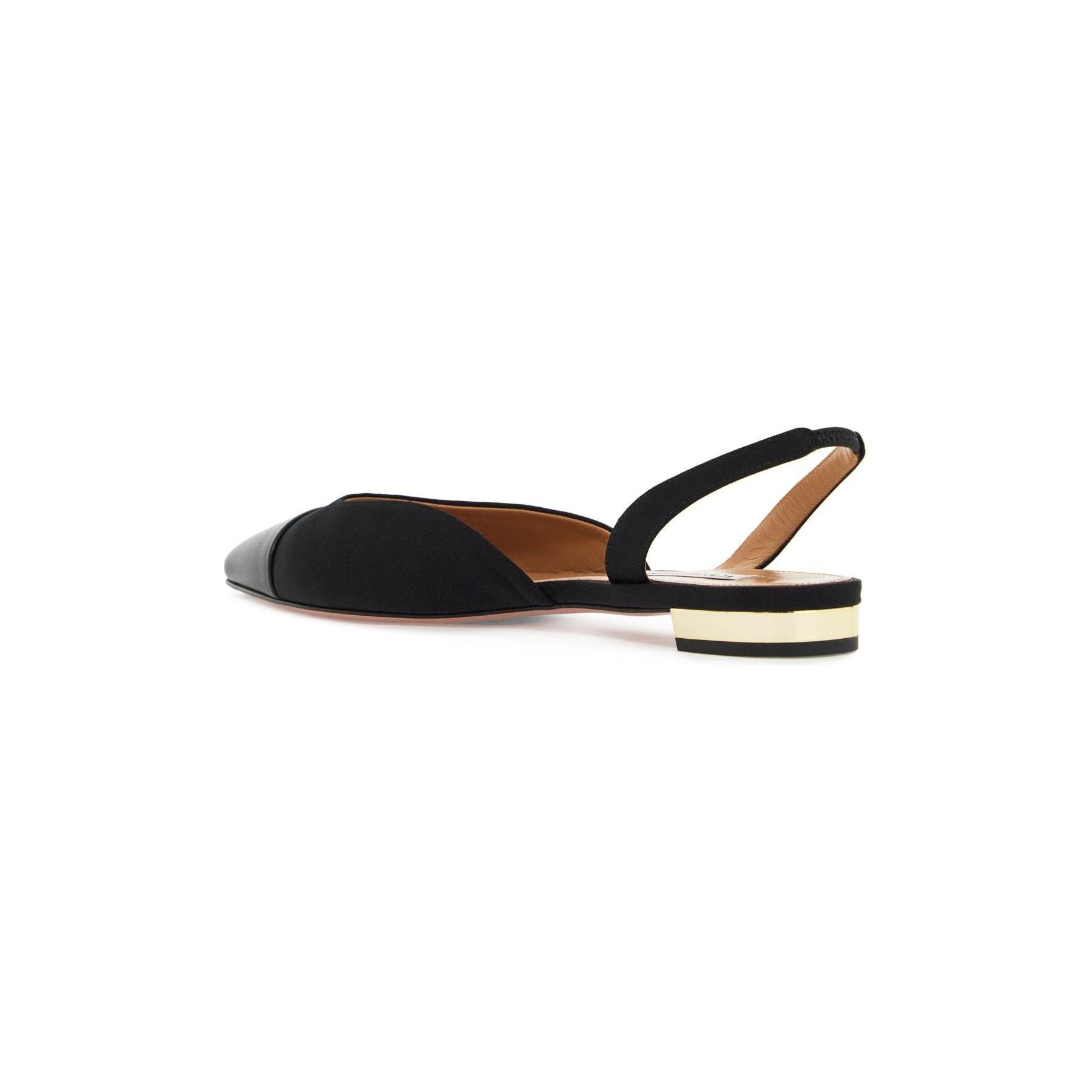 Milanese Leather Slingback Flats
