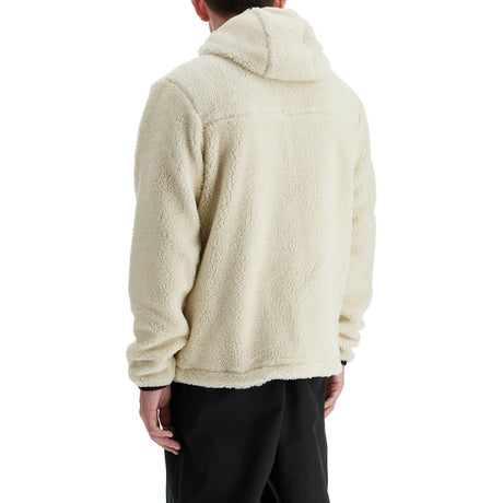 Sherpa Zip-up Hoodie With Hood And