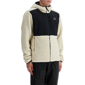 Sherpa Zip-up Hoodie With Hood And