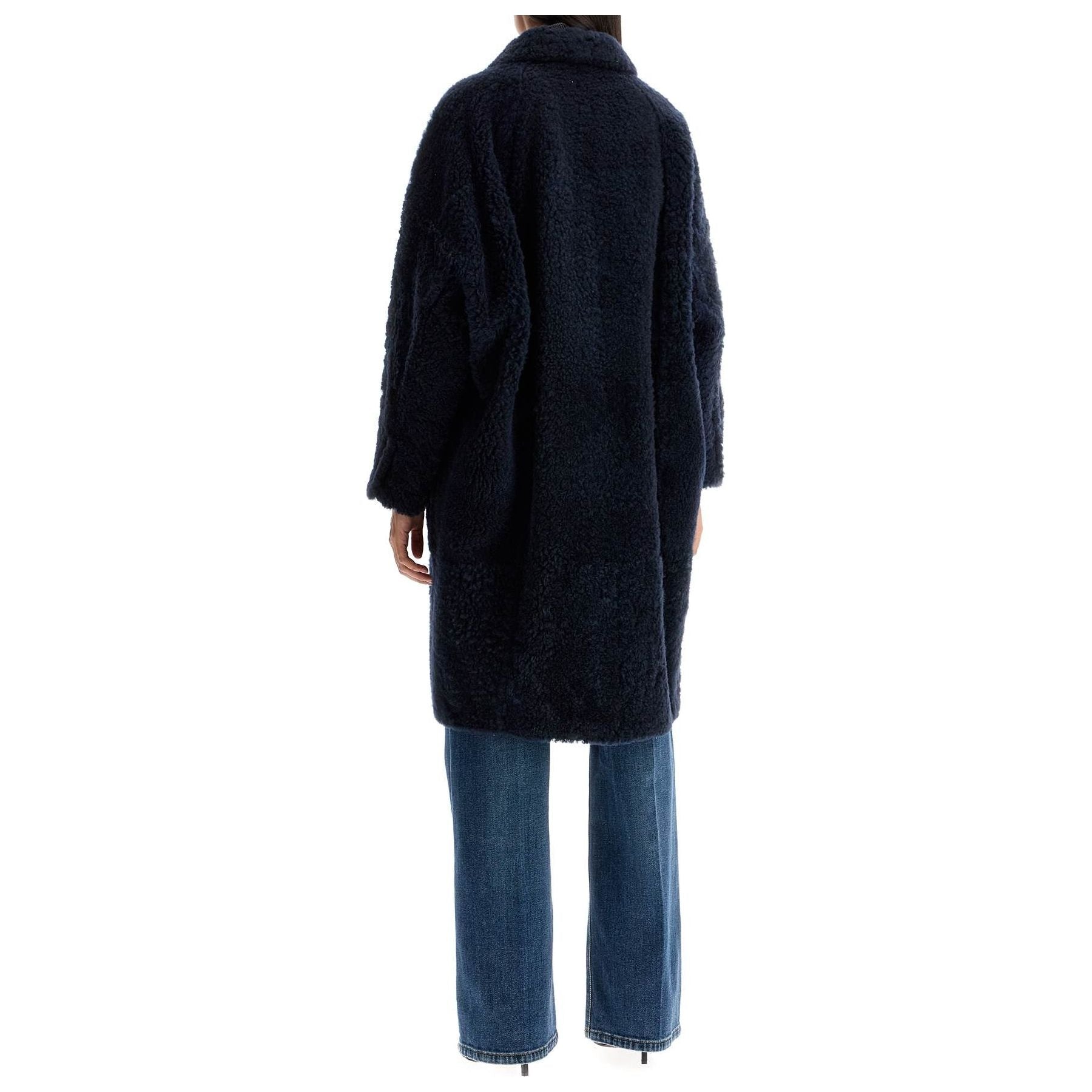 Frosty Effect Shearling Coat