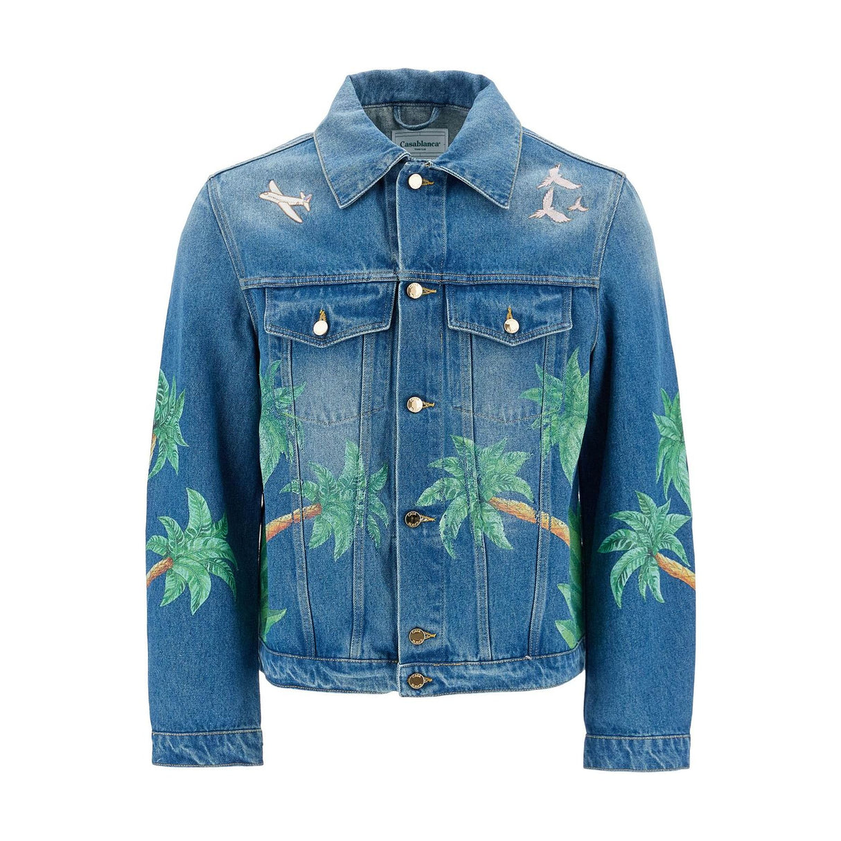 CASABLANCA-Denim Tennis Club Jacket -JOHN JULIA.