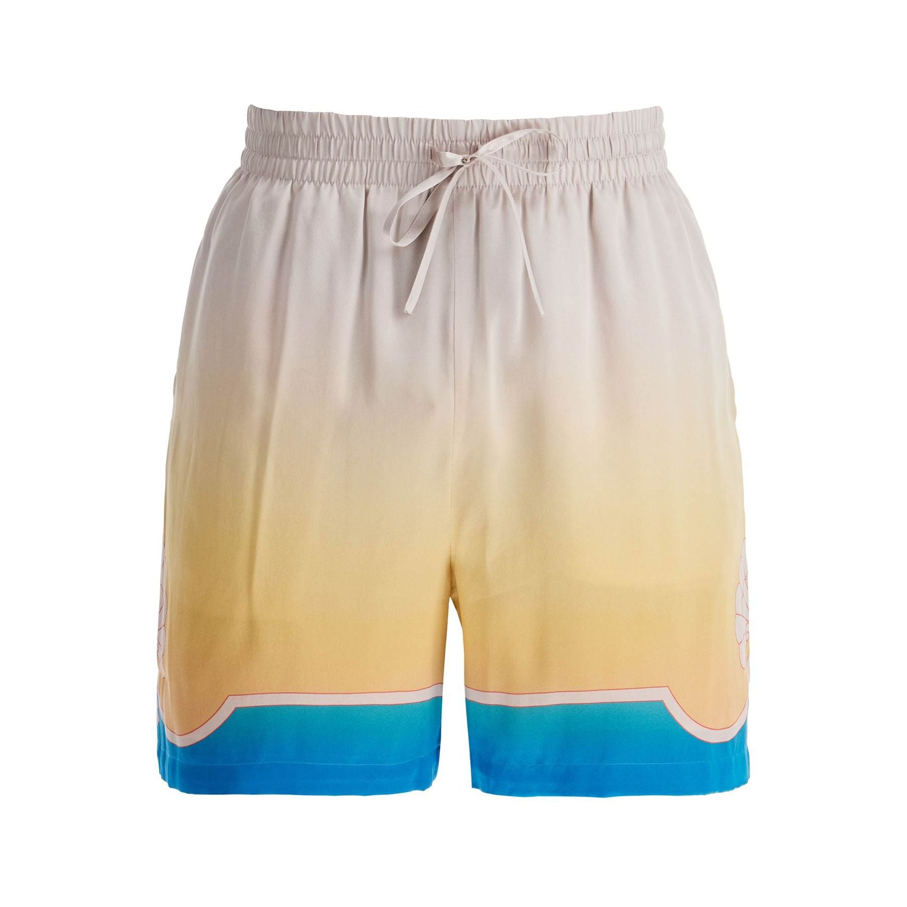 Colorful Silk Bermuda Shorts Set