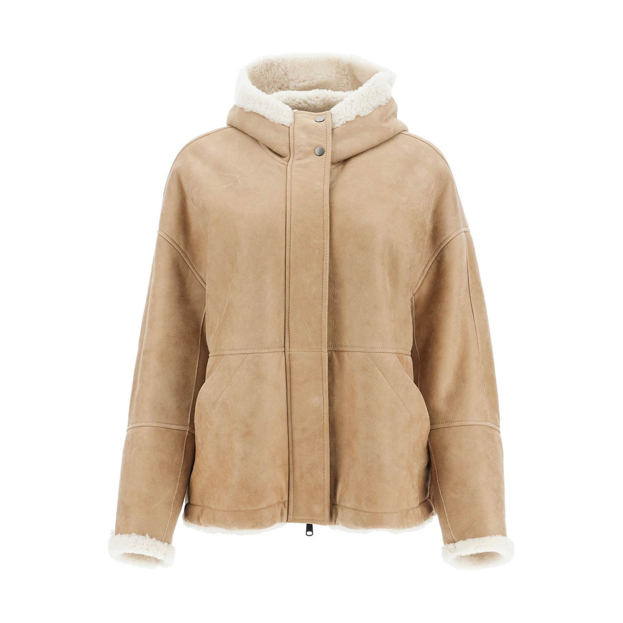 BRUNELLO CUCINELLI-Reversible Shearling Jacket -JOHN JULIA.