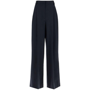 Tropical Luxury Wool High Waist Trousers.