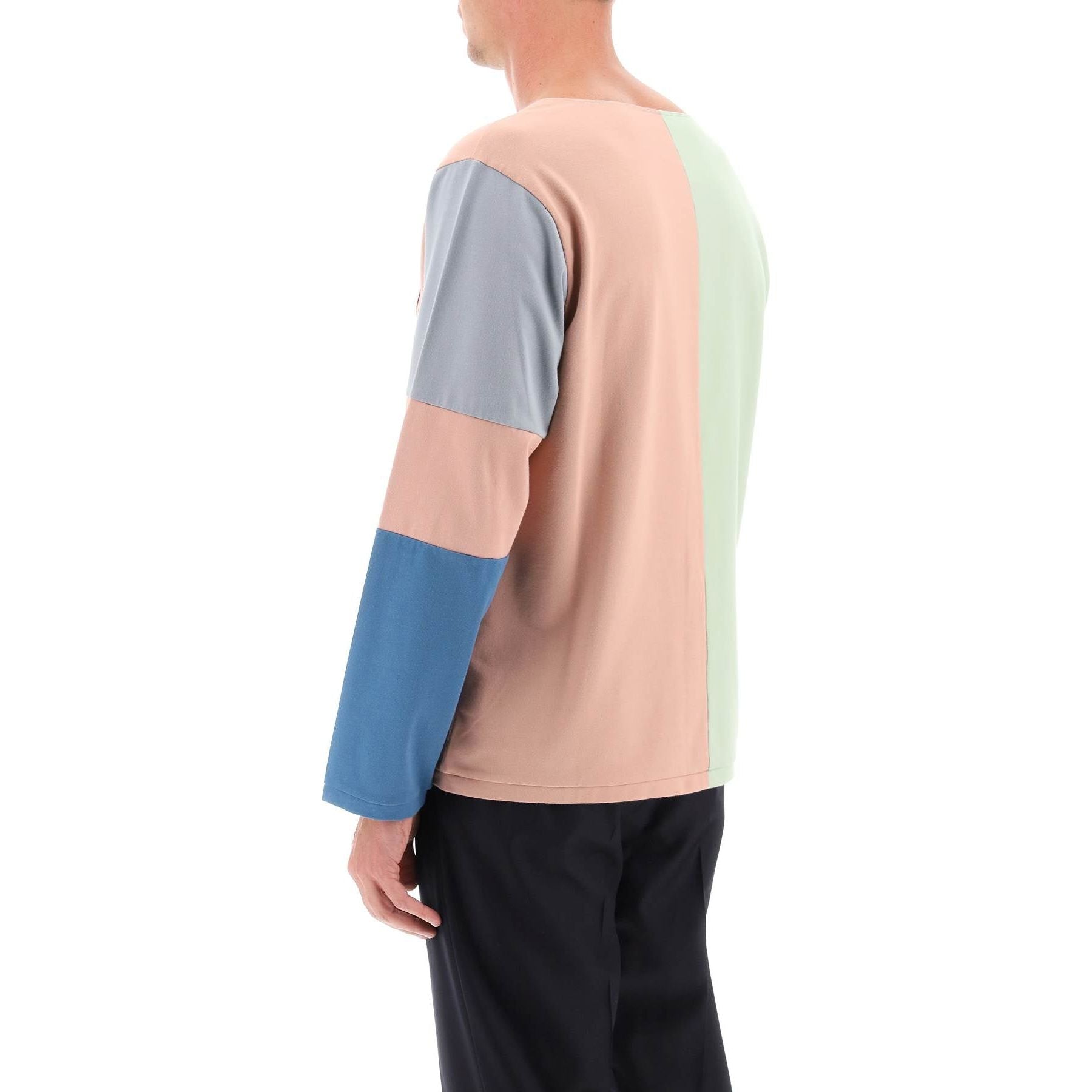 Vista Long-Sleeve Patchwork T-Shirt