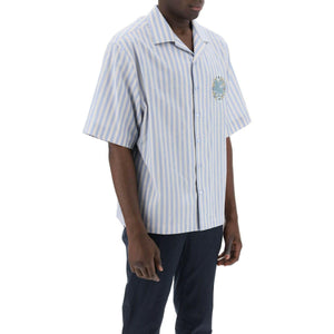 Striped Pegasus Bowling Shirt.