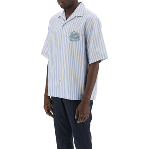 Striped Pegasus Bowling Shirt.