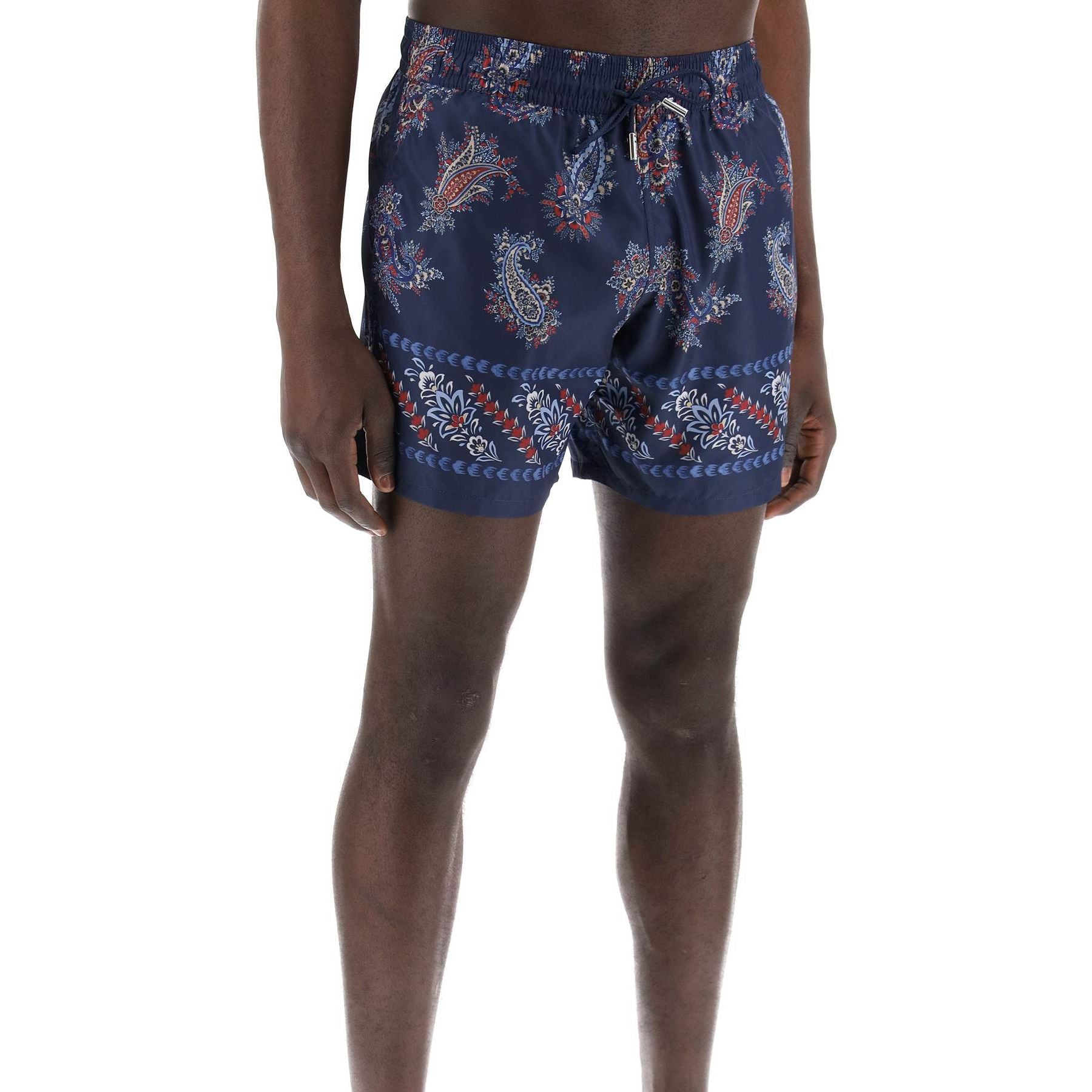 Paisley Foliage Pattern Technical Shorts