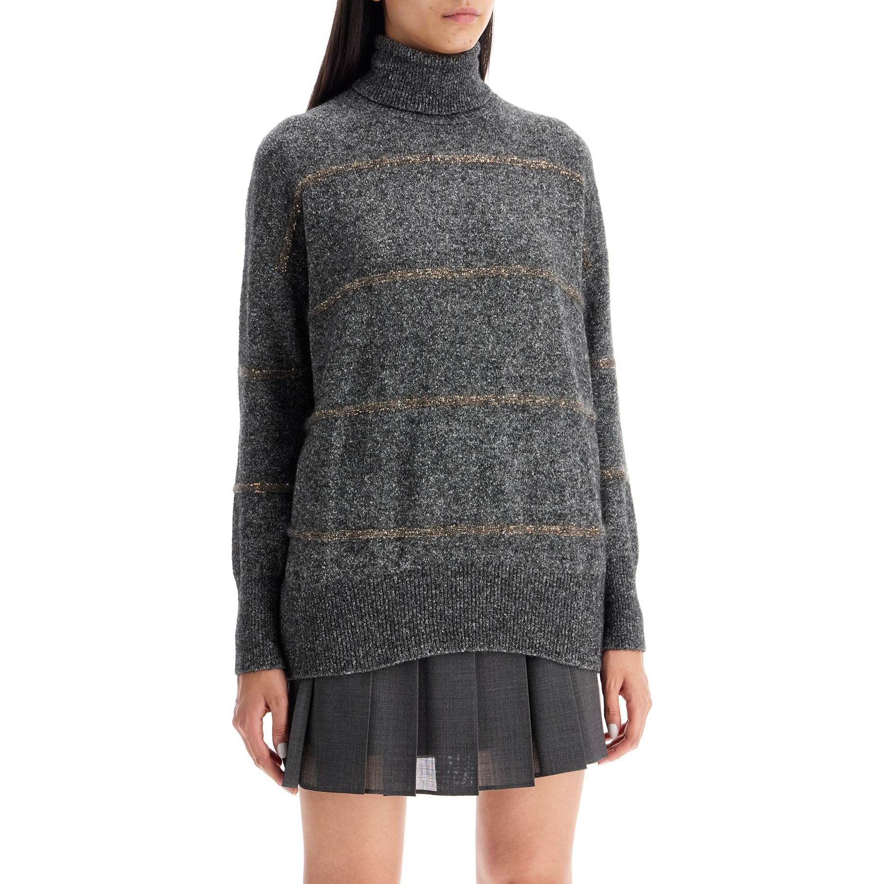 Striped Dolcevita Sweater