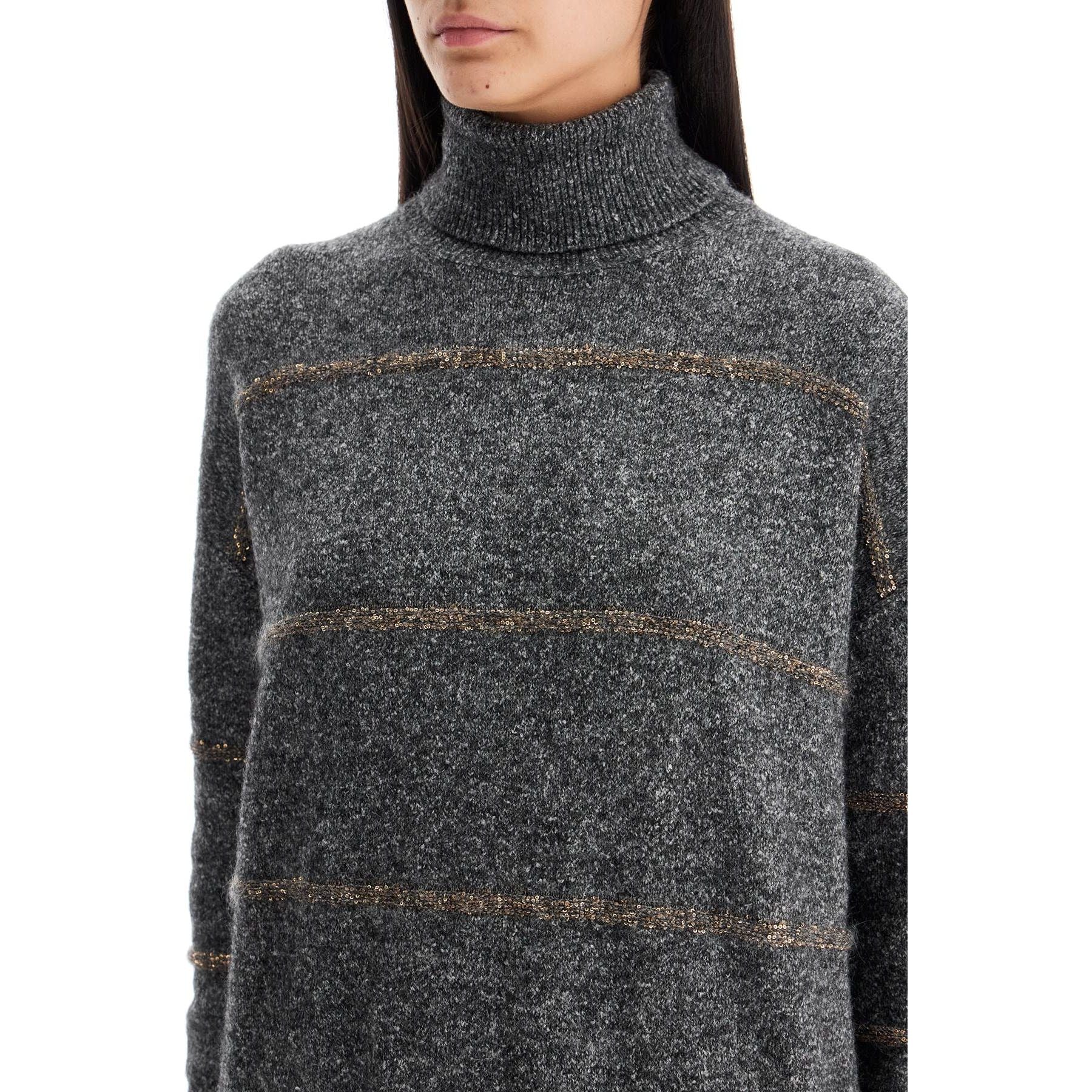 Striped Dolcevita Sweater