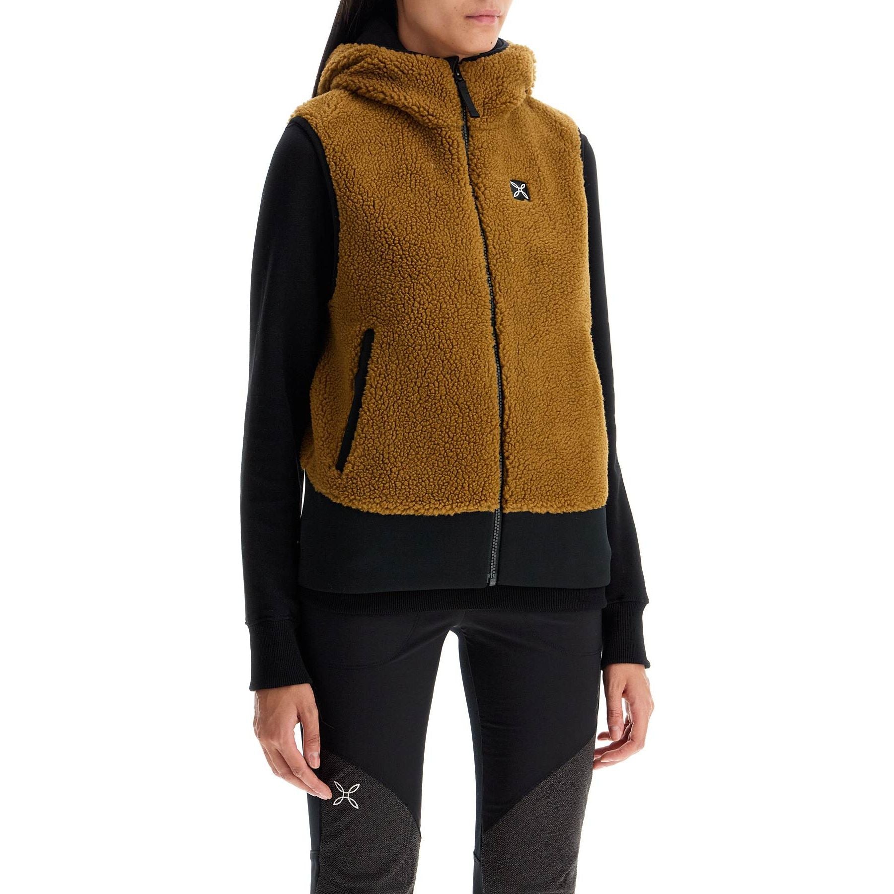 Sherpa Hooded Vest With