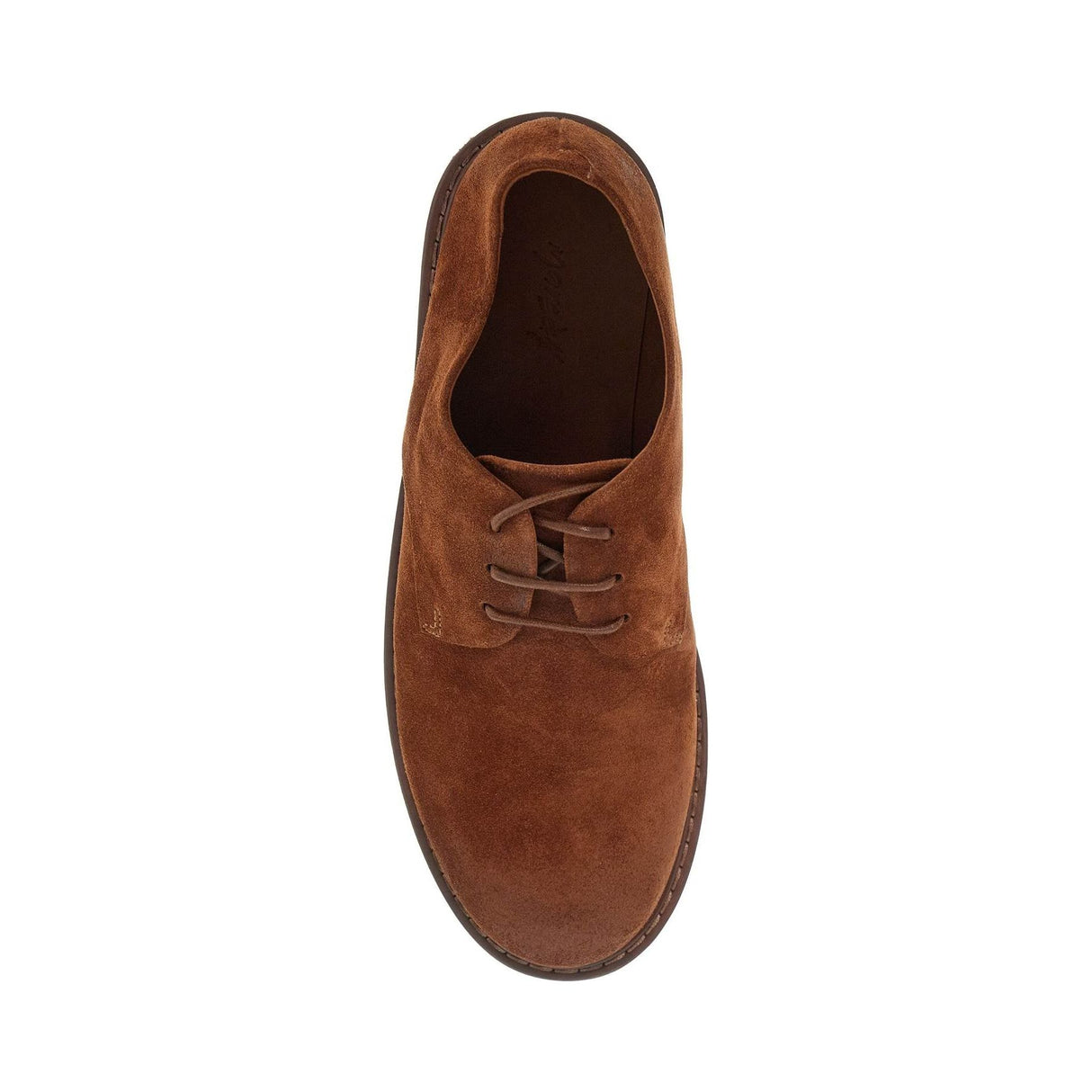 MARSELL-Suede Leather Lace Up Derby Shoes With -JOHN JULIA.