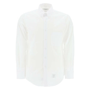 Grosgrain Placket Solid Poplin Shirt.